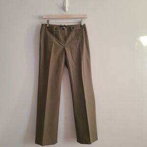 Women's Olive Pants Size 0 Y2K Made In Italy Straight Leg